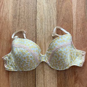 Gap Body Demi Bra Pink & Yellow Size 36C